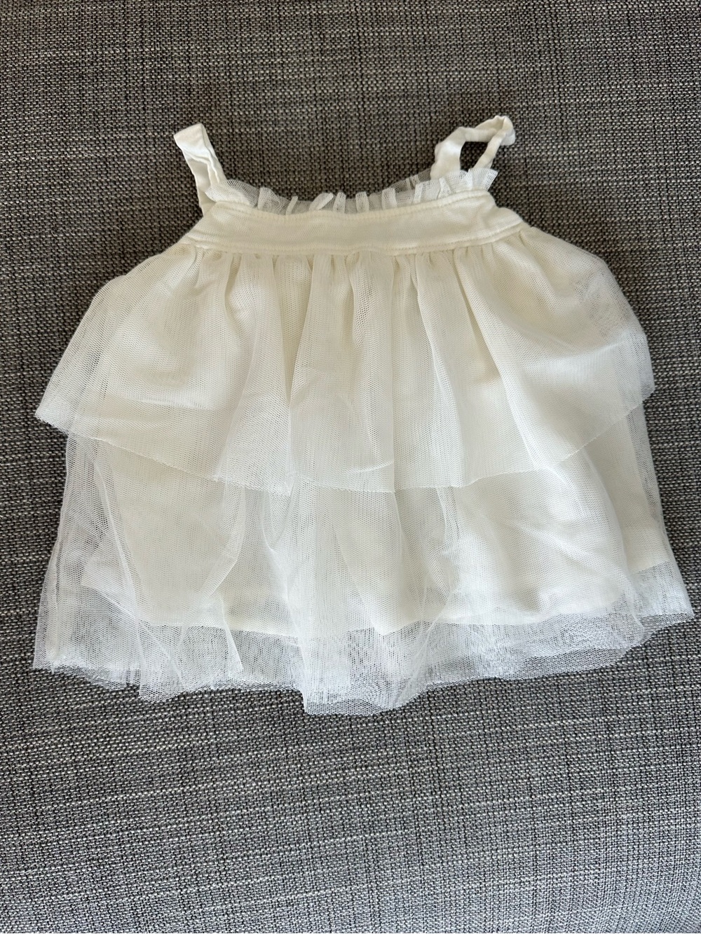 Baby GAP | White Tiered Tulle Tank Top, Size 6-12 Mo ✨